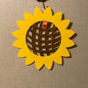 Sunflower Holiday Decor with Glitter Center
